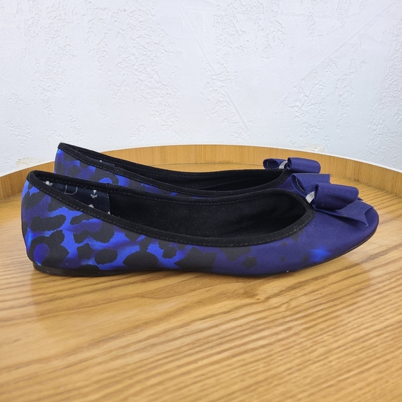 Ted Baker London Shoes | Ted Baker London Sually Leopard Print Blue Flats | Color: Black/Blue | Size: 9.5 | Ckaivo's Closet